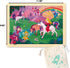 24 Piece Wooden Jigsaw Puzzles for Kids Ages 3-5, Unique Shape Fairy Princess Puzzle for Toddlers with Tray