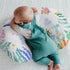 Colorful Ocean Animals Baby Nursing Pillow Covers for Boy Girl Whale Turtle Jellyfish Sea Horse Weeds Nursery