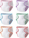 BABESIDE 6 Pcs Baby Doll Diapers for 12-15 Inch Dolls, Reusable &