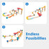 Set 81 3 Hape Marble Run Race Track | Wooden DIY Marble Run with Dominoes, STEAM Educational Learning Toy, Pieces