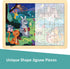 24 Piece Puzzles for Kids Ages 3-5 - Forest Musicians Wooden Jigsaw for Toddlers 2-5 with Puzzle Tray