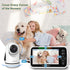 HelloBaby 5 Inch 2-Way 8 1000ft Video Baby Monitor with Camera and Audio, Remote Pan-Tilt-Zoom Camera with Night