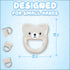 VBRS Baby Teether, Safe Chew Toy for Infants, Soothing Relief for Teething Pain, Cute Animal Shape, Easy Grip for Tiny