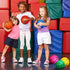 Leitee 30 Pcs Mini Basketballs with Pump 6 Inch Colorful Indoor Outdoor Replacement