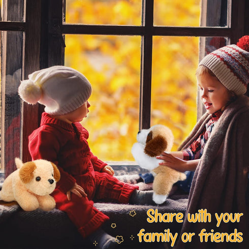 6 8 Inch Set Pcs Stuffed Animal Plush Dog Puppy Soft Plush Pillow Toy Fluffy Puppy for Kids Girls Dog Theme Party Favor