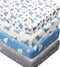 Jola's House 4 Pack Soft Baby Boy Crib Sheets for Standard Crib Mattress Dinosaur