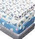 Jola's House 4 Pack Soft Baby Boy Crib Sheets for Standard Crib Mattress Dinosaur