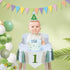 Lymxbchg 1st High Chair Banner First Birthday Decorations for Boy, Wood Bead Tassel Garland Banner for Baby Party