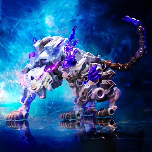52TOYS INFINITY BOX IB-03 White Tiger Deformation Toys, Action Figure, Mecha and Cube, Birthday Gift