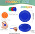 Coopay 2000 Pieces Plastic Poker Chips - 10 Colors, 1 Inch Bingo Chips for Poker and Math Practice.