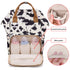 Backpack,Womens Black Bag Large Waterproof Maternity Baby Nappy Bags Cow Print