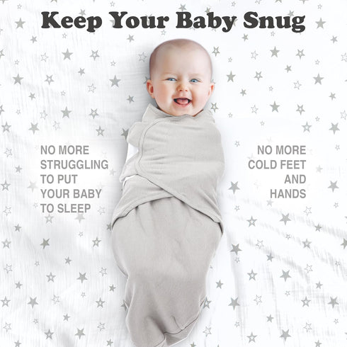 3-Pack 3-6 Cozy Bublo Baby Swaddles for Newborns Infant Swaddles Months Adjustable Swaddle Sleep Sack Soft Organic