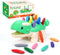 YPLUS Dinosaur Toys with Peanut Crayons, Montessori Sensory Fine Motor Learning Toys