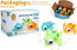 Swimming 18M+ (3pcs) DUCKBOXX XX Wind-up Sea Turtles Bath Toy, No Battery Mold-Free Anti-Rust Interactive Montessori