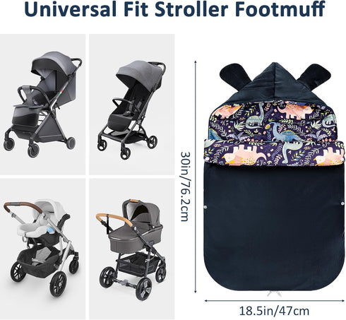 Pea Pod Baby Car Seat Blanket Stroller Footmuff Bunting Bag, Baby Sleeping Bag Fleece Plush Swaddle Blanket for Cold