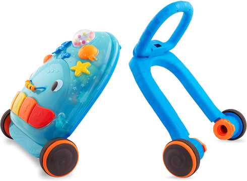 B. toys 10+ Walk 'n' Play Ride On Musical Activity Walker Whale Walker for Active Play Songs, Sounds & Lights