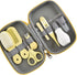 JTLB Set, Baby Grooming Kit, Hair Brush Nail Clipper Nose Cleaner Finger Toothbrush Scissor Manicure with Zippered
