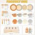 Set, 27 3 4 5 6 Wooden Play Dishes and Plates for Kids Kitchen PCS Wooden Play Kitchen Accessories, Kitchen Toy