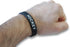 Novel Merk 12-Piece White Text Black Hockey Party Favor & School Carnival Prize Silicone Wristband Bracelet