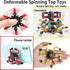 4 Pack Transformable Fidget Spinner Toys Set, Sensory Fidget Toys for Stress Relief and Anti-Anxiety, Gift for Kids and