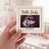 Fukaisu Baby Picture Frame, Wooden Pregnancy Announcement Keepsake Grandparent Pregnancy Gender Reveal for Grandma