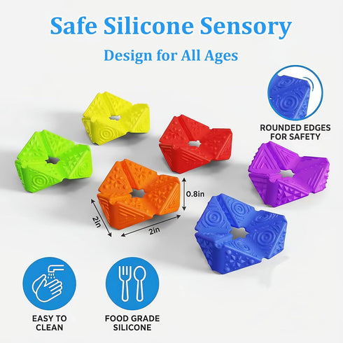 Sensory Fidget Toys for Kids Adults: Textures Sensory Flip Cube, Stress Fidgets Toys for Teen with Anxiety Autism ADHD