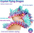 VUTIKPIX 18" 3D 3D Printed Dragon with Wings, Large Printed Animals, Articulated Crystal Dragons ToysAdults Desk Fidget