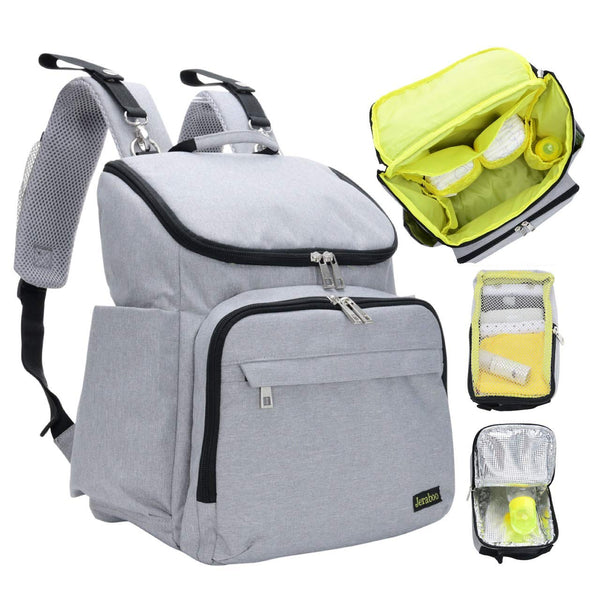 Jeraboo Diaper Backpack for Mom and Dad - Stylish Designer Diaper Bag for