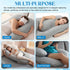 Hahafelt 59 Inch Cooling Pregnancy Pillow Cover (Only Pillowcase) Large J Shaped Full Body Pillowcase Maternity