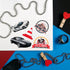 100Pcs Race Car Stickers for Kids, Racing Decals and Party Favors for Race Car Birthday Decorations