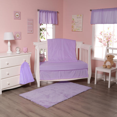Light Purple Hanging Baby Diaper Caddy Organizer for Changing Station; Baby Nursery