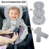 Infant Car Seat Insert Head and Body Support, GFU Reversible Newborn Insert for Carseat with Strap Pads, Soft Stroller