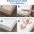 VOPHIA 2Pack 52X28 52X28inch) Waterproof Crib Mattress Protector,Cotton Fitted Crib Sheets Crib Mattress Protector