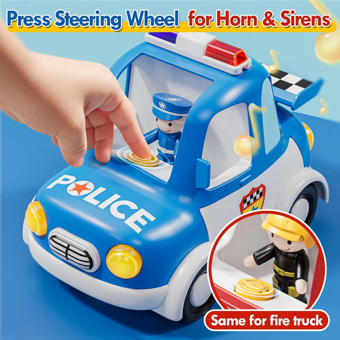 3-5, 3+ 3 4 5 Lehoo Castle Remote Control Car for Toddlers, Fire Trucks for Toddlers Remote Control Police Car Toy