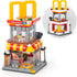 City Street View Burger Shop Building Set, MOC Creative Model DIY Toys, Unique Home Decor, Gift for Kids Age 8+