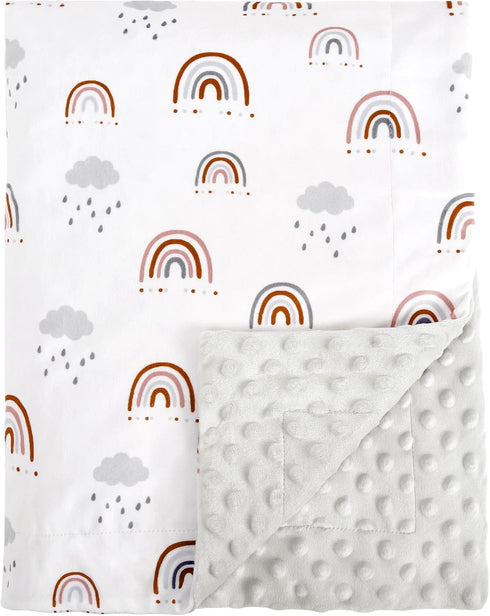 David's Kids Minky Baby Blanket for Boys & Girls, 40x50 Inches, Soft Lightweight Micro Fleece with Dotted Backing