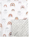 David's Kids Minky Baby Blanket for Boys & Girls, 40x50 Inches, Soft Lightweight Micro Fleece with Dotted Backing