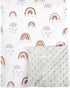 David's Kids Minky Baby Blanket for Boys & Girls, 40x50 Inches, Soft Lightweight Micro Fleece with Dotted Backing