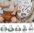Fun Retro Kitchen Baby Nursing Pillow Covers for Boy Girl Vintage Kitchen Baking Nursery Feeding Pillowcase