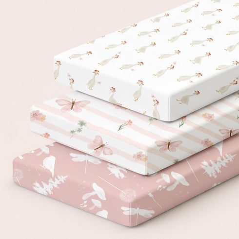 20 33, 3 Pack Bedside Sleeper Bassinet Fitted Sheets x Baby Delight Beside Me