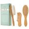 Natemia Wooden Baby Hair Brush & Comb Set, Soft Bristle for Newborns, Perfect Baby Shower Gift