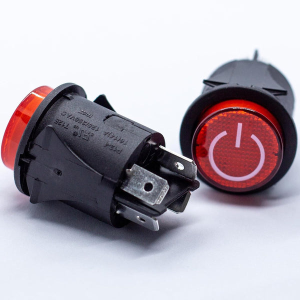 2Pcs Power Switch Electric Car Accessories for Kids, One-Button Start Replacement Parts