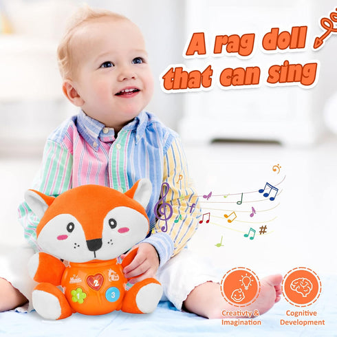 Musical Baby Toys, Cute Fox Newborn Toys for Toddlers, Infants Baby Toy for Girls and Boys, Best Gift