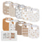 Muslin Baby Drool Bibs for Unisex Boys Girls, 10 Pack Soft Cotton