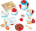 20-Piece Set Melissa & Doug Steep and Serve Wooden Tea - Play Food and Kitchen Accessories
