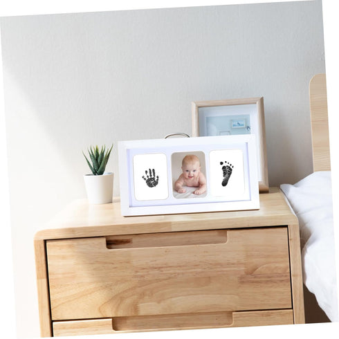 Newborn Handprint and Footprint Keepsake Kit with Photo Frame