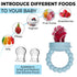 Generic 2 Infant Food Feeder & Silicone Freezer Tray Combo | Size Silicone Baby Fruit Feeders | Weaning Feeder |