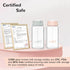 Free,6PCS (5oz,6 COMI Natural Glass Baby Bottle,Standard Neck Breastmilk Storage Bottle for Fridge,Breast Milk