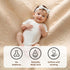 BASILKIT 27 20 inches Cotton Baby Diaper Changing Mat - Waterproof & Portable Diaper Changing Pad for Baby Travel