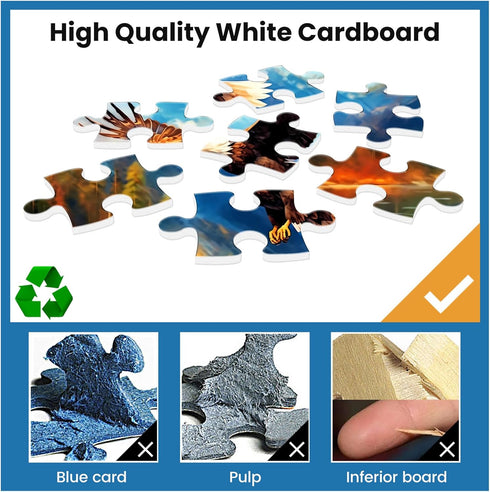 500 Piece Jigsaw Puzzle for Adults, Eagle Puzzles Games, Great Gift for Family, 20.5"X15" for Adult Children Elderly